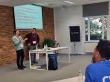 Me leading the workshop part of the talk. 😊